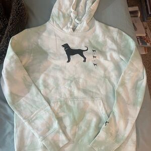 Mint Green Tie-Dye Hoodie Martha’s Vineyard Black Dog NWT